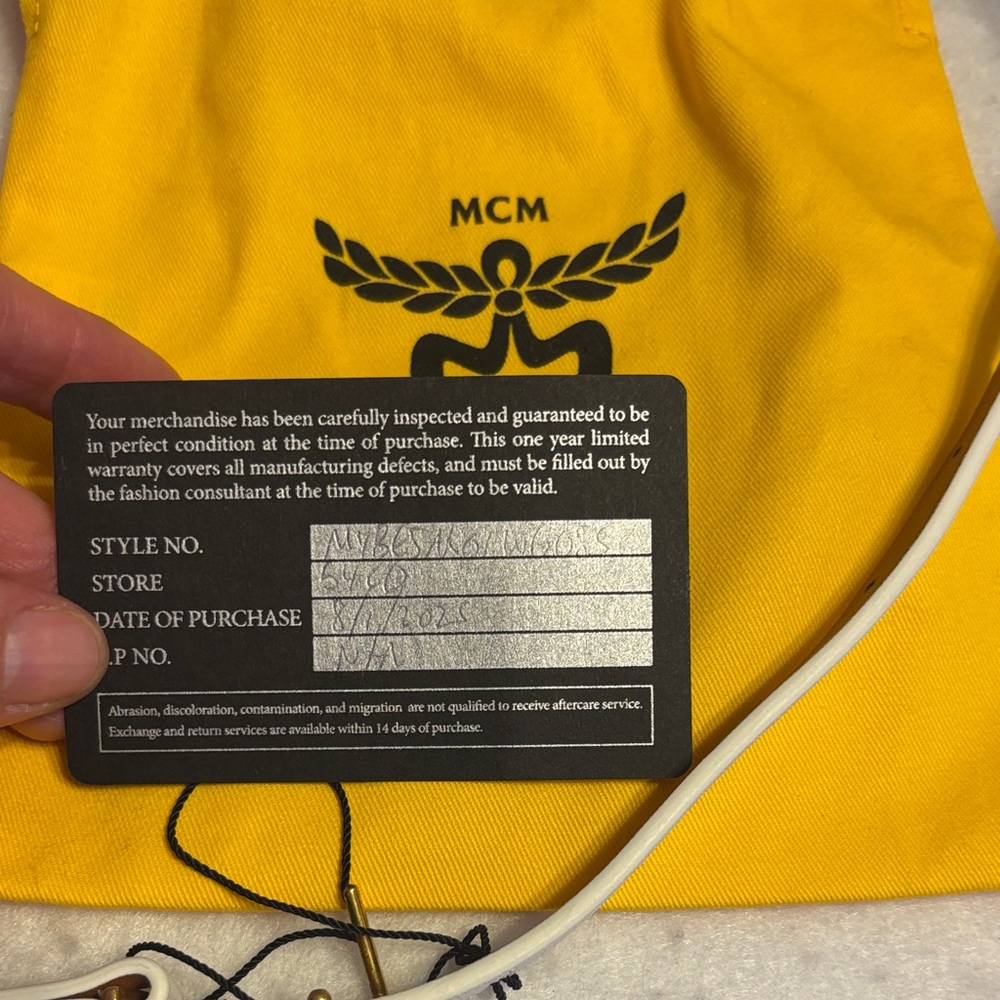 $25 start MCM White and Brown Belt Bag - Picture 5 of 13